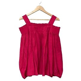Autre Marque H BEAUTY&YOUTH Seidenbluse mit langen Ärmeln und freien Schultern