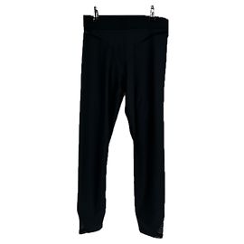 Yves Salomon Schwarze Cropped Leggings