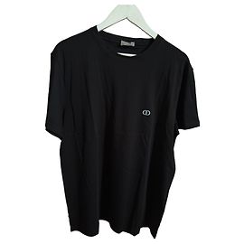 Dior T-Shirt aus schwarzer Baumwolle