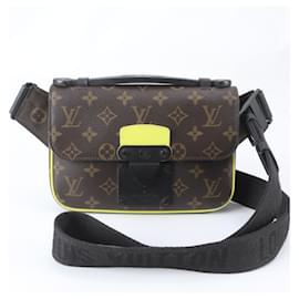 Borsa Sling Louis Vuitton Monogram Macassar S-Lock