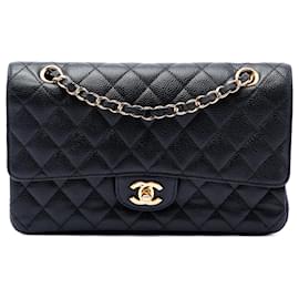 Chanel Black Medium Classic Caviar Double Flap