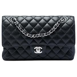 Chanel Black Medium Classic Caviar Double Flap