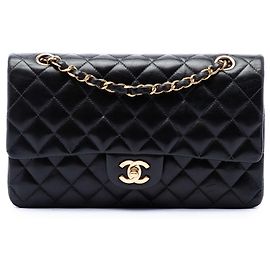 Chanel Black Medium Classic Lambskin Double Flap