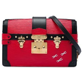 Clutch Trunk Louis Vuitton in pelle Epi rossa