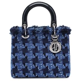 Dior Blue Medium Tweed Lady Dior