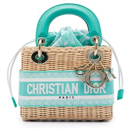 Dior Beige Mini Wicker Toile de Jouy Lady Dior