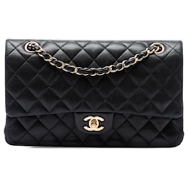 Chanel Black Medium Classic Lambskin Double Flap