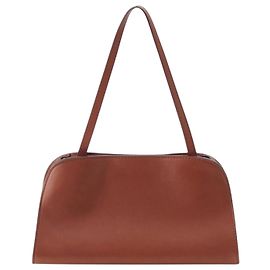 The Row Peggy Convertible Clutch aus rotem Leder