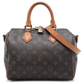 Louis Vuitton Brown Monogram Speedy Bandouliere 25