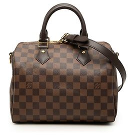 Louis Vuitton Brown Damier Ebene Speedy Bandouliere 25