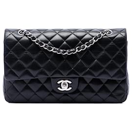 Chanel Black Medium Classic Lambskin Double Flap