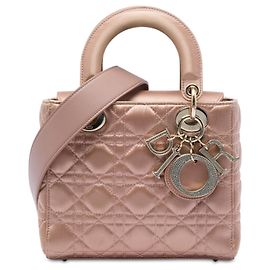 Dior Brown Small Satin Cannage My ABCDior Lady Dior