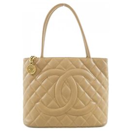 Bolsa Chanel 1804 Bege em pele de vitelo grão
