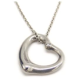 Tiffany & Co Collana con pendente a cuore in diamanti Tiffany Elsa Peretti