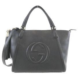 Borsa Gucci Soho in pelle nera