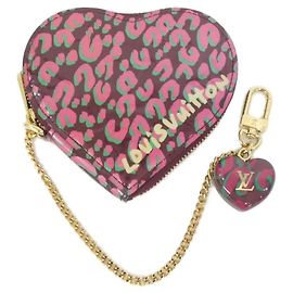Louis Vuitton Vernis Porte Monnaie Coeur Leopard Wallet