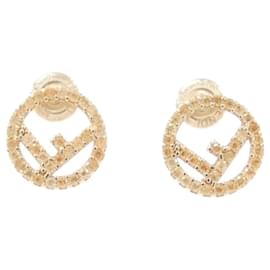 Orecchini a lobo Fendi Rose Gold