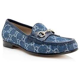 Mocassini Gucci GG Denim Horsebit 1953 - Size 8 / 38