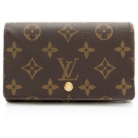 Louis Vuitton Vintage Monogram Canvas Porte Monnaie Tresor Wallet