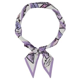 Skinny Scarf in Twill di Seta Stampato - Prada