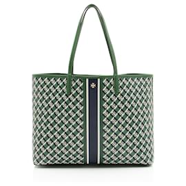 Tory Burch Coated Canvas Geo Tote