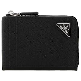 Saffiano Leather Card Holder - Prada