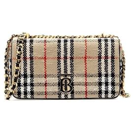 Small Roller Bag Vintage Check Boucle - Burberry