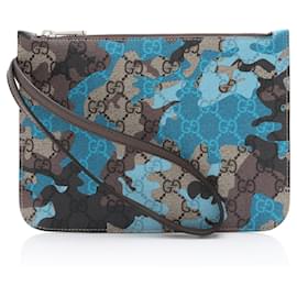 Gucci GG Supreme Camouflage Pochette