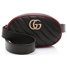 Gucci GG Marmont Gürteltasche aus gestepptem Leder Torchon - Größe 38 / 95