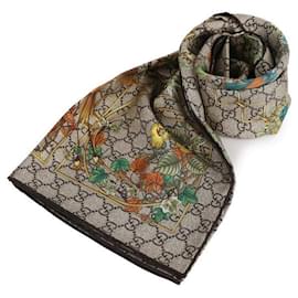 Bedruckter Seidentwill-Quadrat-Schal Stamp : - Gucci