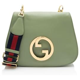 Bolso de hombro mediano Blondie de piel Gucci