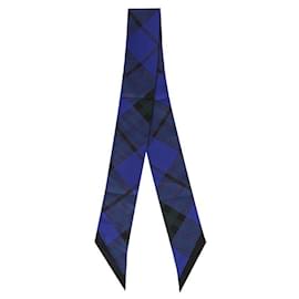 Sciarpa Skinny in seta a quadri - Burberry