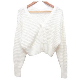 Autre Marque GRACE CONTINENTAL Kurze Strickjacke in Waffeloptik