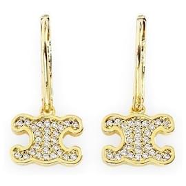 Orecchini Triomphe con strass da donna (Gold) - Céline