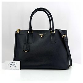 Prada Borsa Tote Saffiano Lux Borsa a Tracolla Nera