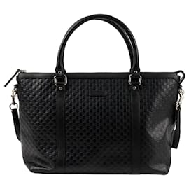 Borsa a Tracolla Micro Sima Tote Nera - Gucci