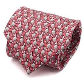 Gravata de seda com padrão para homem - Hermès