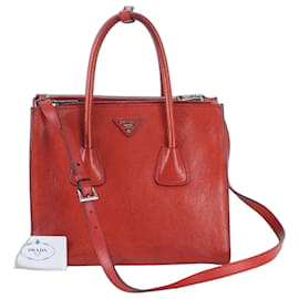 Borsa a tracolla 2-Way in pelle con logo Triangle Prada