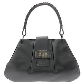 Borsa a tracolla Gucci 105374 in pelle nera