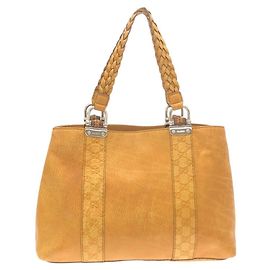 Borsa a mano Gucci 232947 in pelle marrone