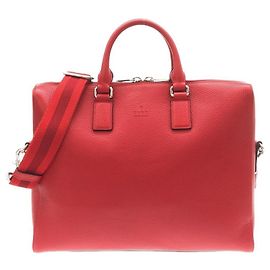 Borsa a mano Gucci 387074 in pelle rossa