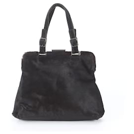 Borsa tote Prada in pelle marrone