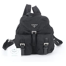 Zaino Prada in nylon Tessuto con logo triangolare