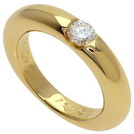 Anello Cartier Ellipse 1P Diamante in Oro Giallo 18K