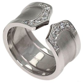 Cartier C2 Diamond Ring in 18K White Gold