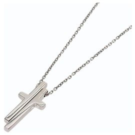 Gucci Separate Kreuz Halskette aus 18K Weißgold