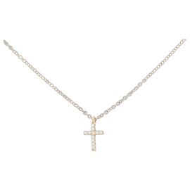 Tiffany & Co Collana Croce Tiffany in Oro Rosa