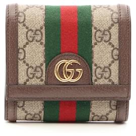 Cartera bi-fold Gucci Ophidia GG