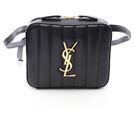 Sac ceinture Vicky en cuir noir Yves Saint Laurent