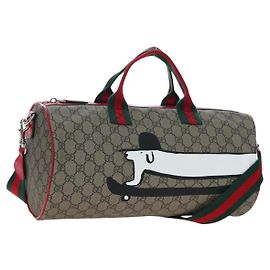 GUCCI Ewan Roberts GG Supreme Children's Dog Bag PVC 2way 793849 Auth 193431SAM